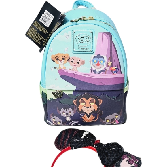 DISNEY Pop! X Loungefly The Lion King Pride Rock Mini Backpack + FREE Ears - Picture 4 of 15